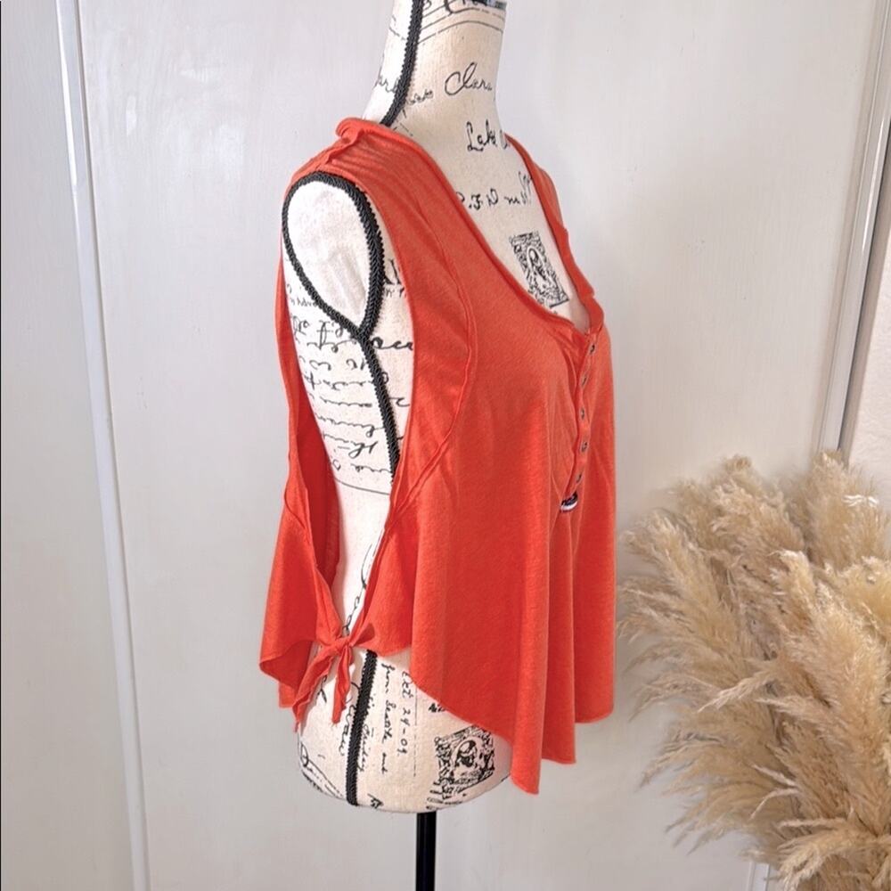 Free People Movement Sleeveless Button-Front Women's Tank Top size Medium - Picture 2 of 6
